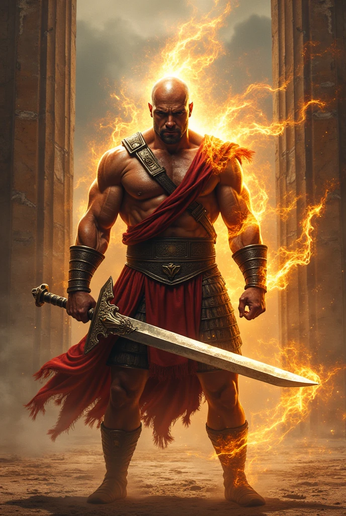 Gladius fighter with bald aura +100
