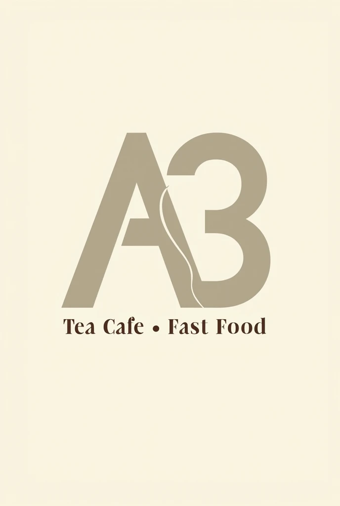 I want to make a logo of A3 tea cafe
And fast food