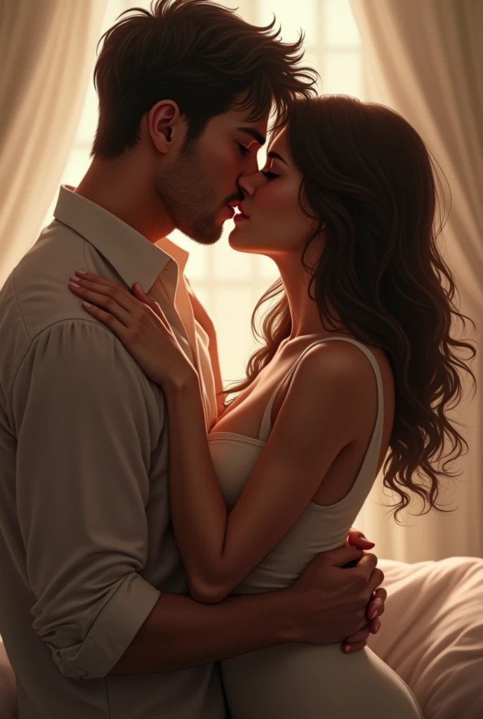 kissing couple