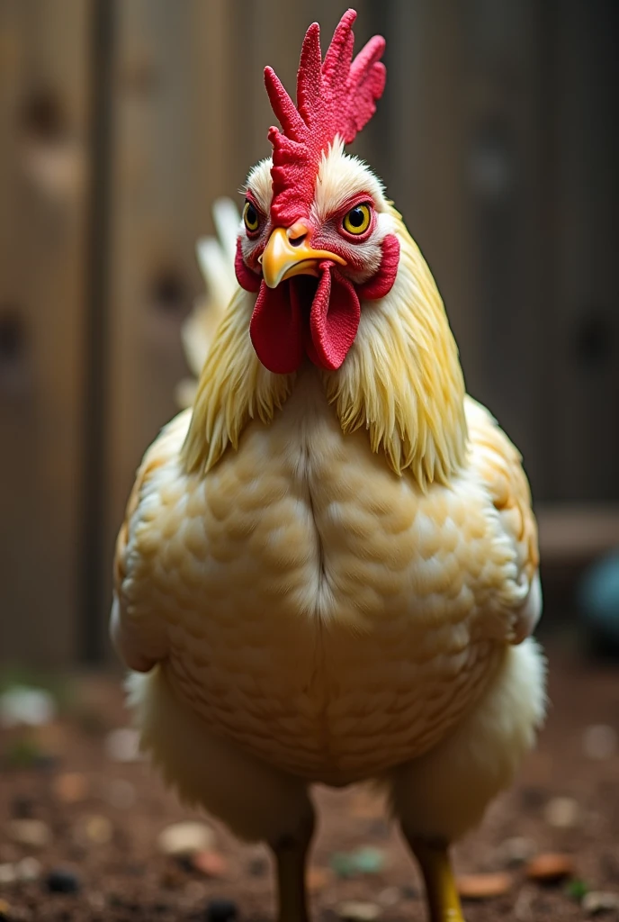 A angry chicken named jeff