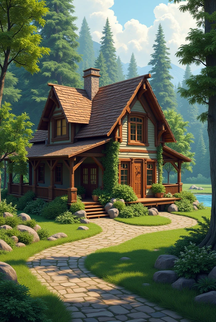 Home with natur 
