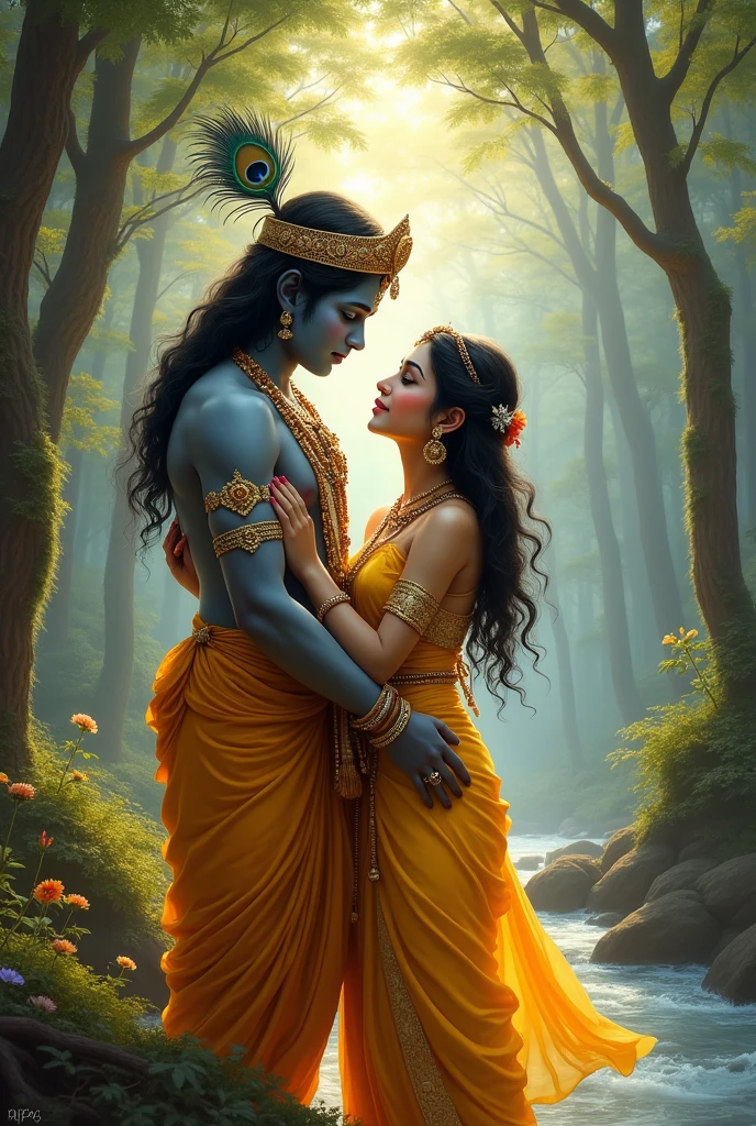 Lord shree krishna and radha image