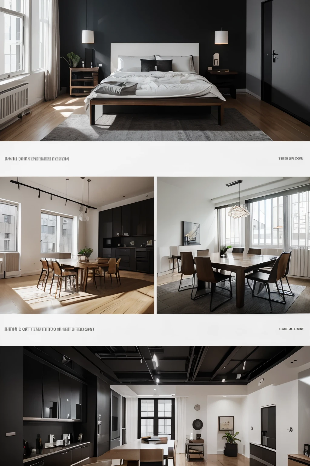 design a desktop webpage ui for interior architect and a designer's portfolio website. Looks a modern design, futuristic looks