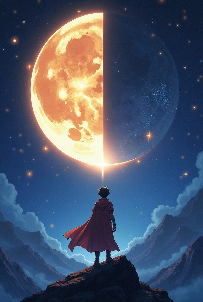 Celestial Eclipse In a world where lunar cycles govern the forces of magic, a young man named Haru discovers that he is the last of an ancient line of Star Guardians, beings that maintain the balance between the celestial and earthly worlds. During a rare eclipse, that happens every thousand years, dark forces threaten to break down the barriers between the two worlds, releasing evil creatures and unleashing uncontrollable chaos.
Guided by Aoi, an enigmatic priestess with mystical abilities, Haru embarks on a journey to recover the lost fragments of the Moon Blade., a powerful weapon capable of sealing the portal of darkness. Along the way, Haru and Aoi face terrifying challenges and find unexpected allies, including a group of renegade warriors and a guardian dragon.
With every battle, Haru discovers more about her past and the secrets of the Guardians., revealing a profound truth about your own identity and the destiny that awaits you. In a final confrontation