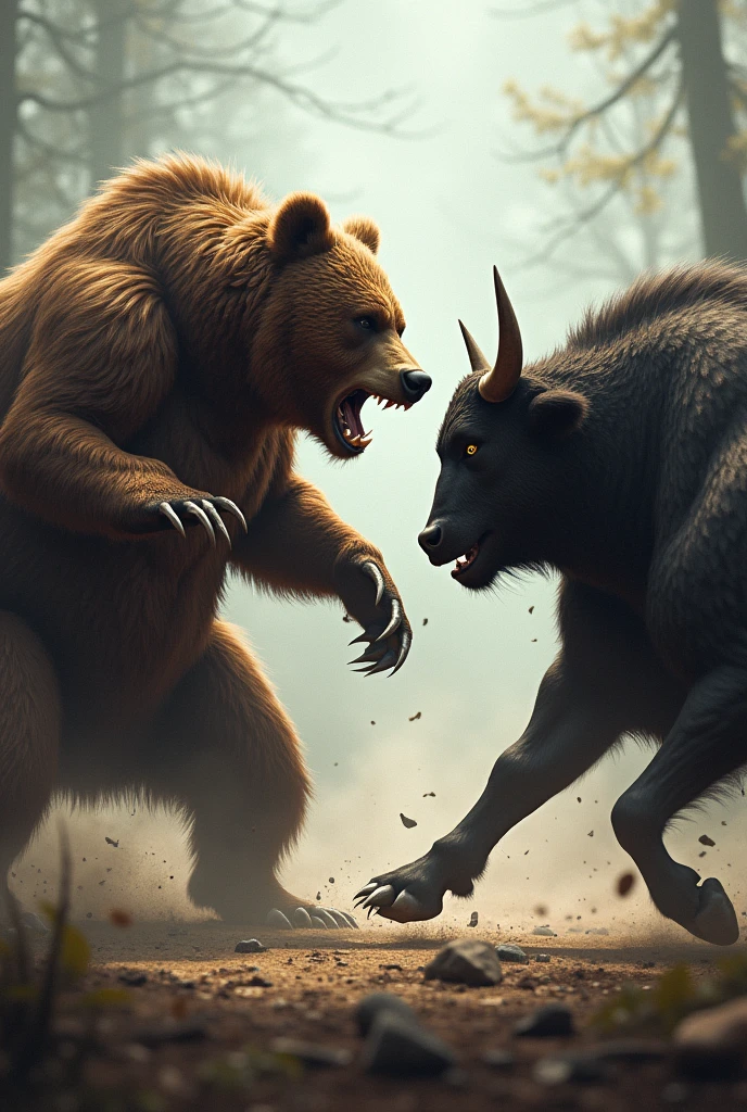 Very aggressive bear vs realistic very aggressive bull
