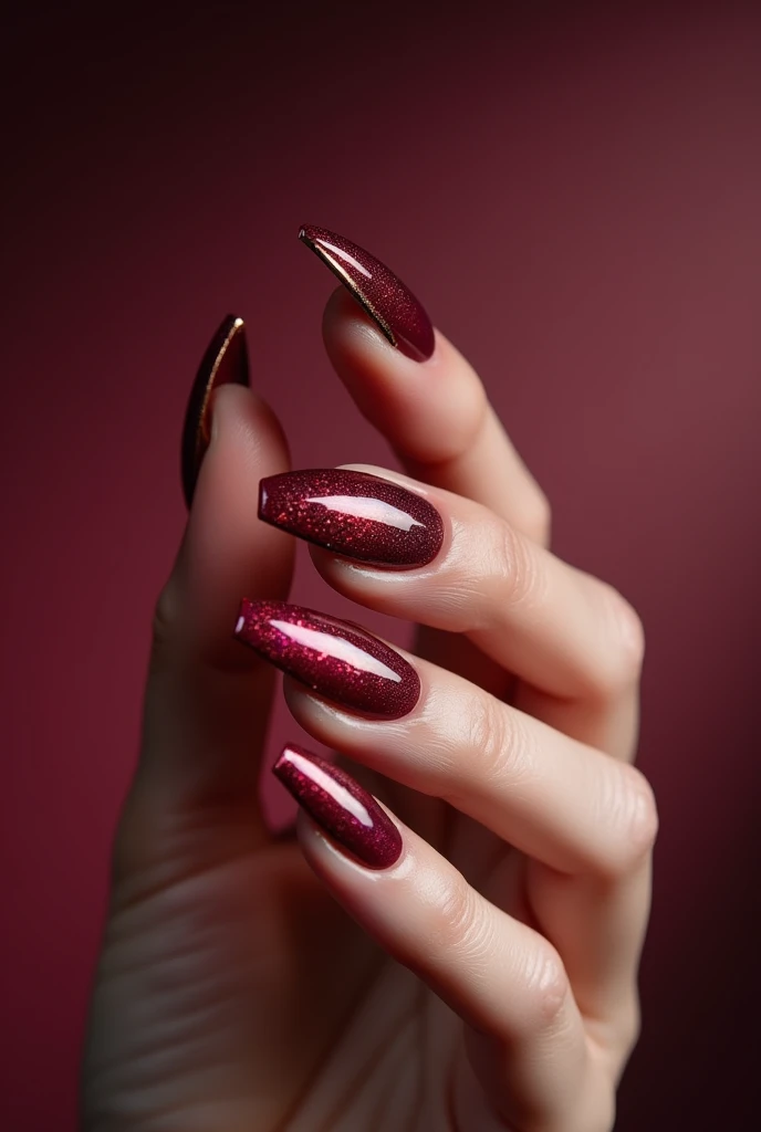 I want you to make Ai nails of wine that resembles wine bottle