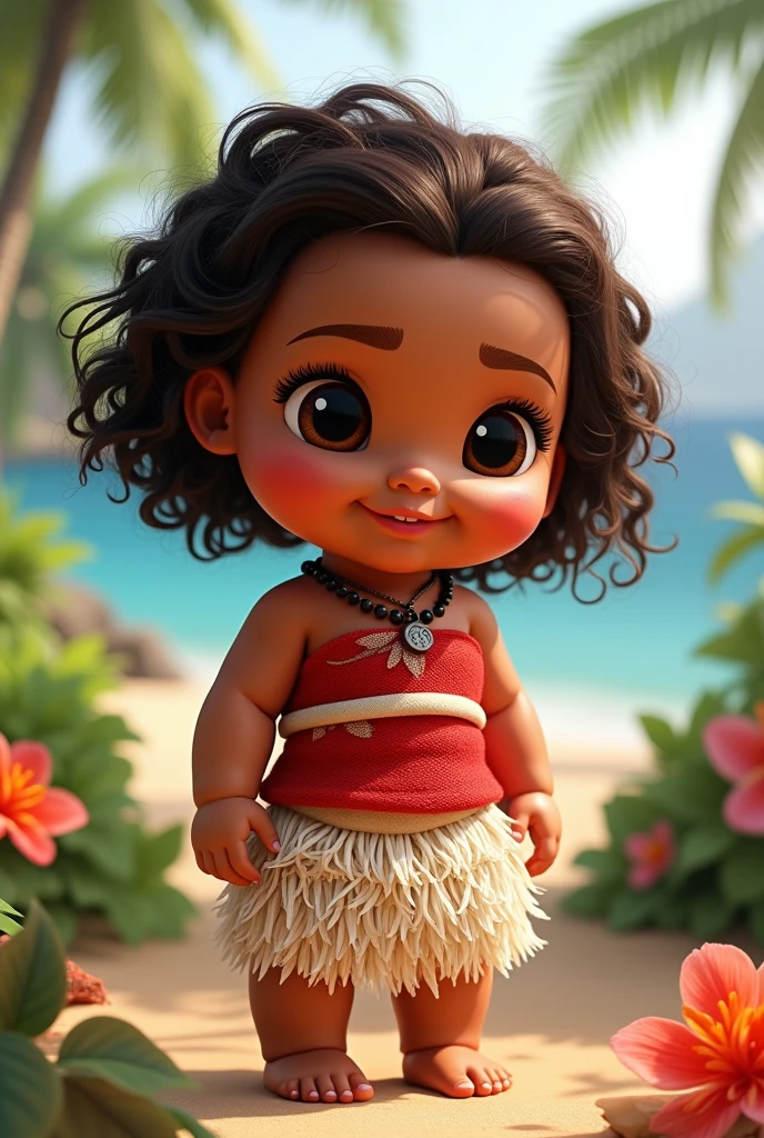 Create a baby moana template to cut and paste. To be a doll