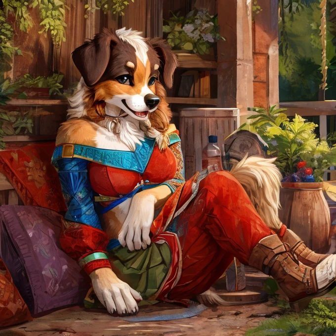 A dog