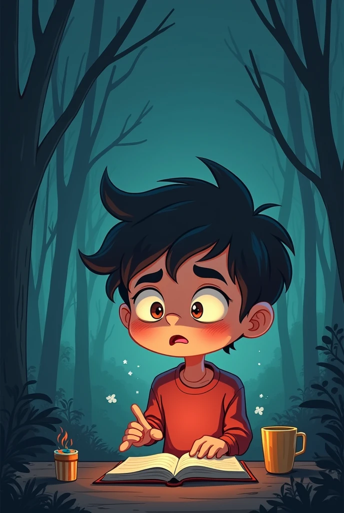 Presentation about fear,cover photo, Cartoon 