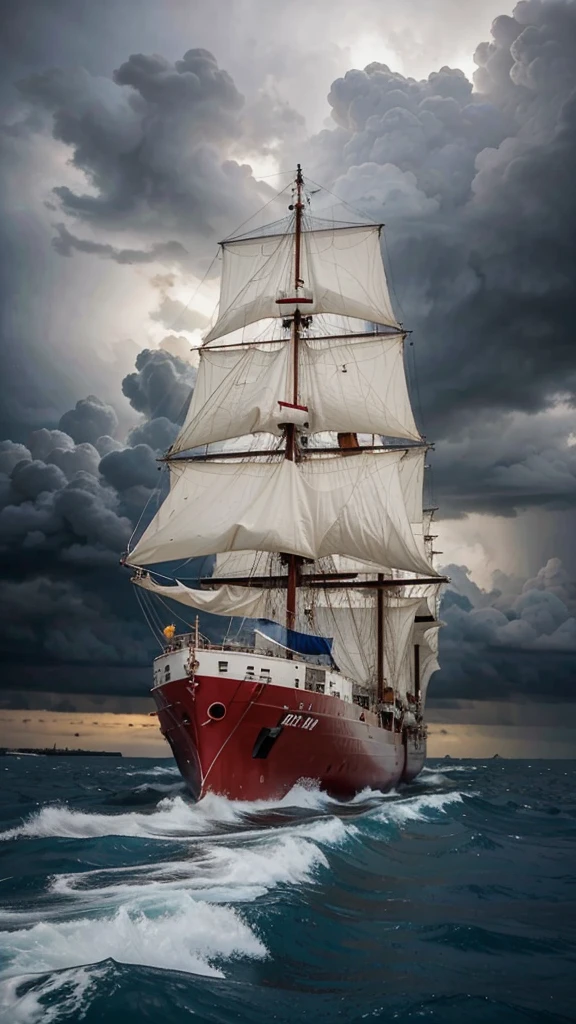 On a large ship sailing through a storm, a Christian leader spoke to a group of elders.