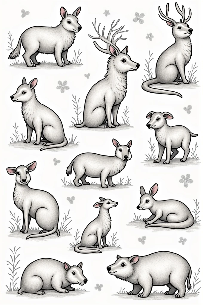 Animal pictures to color