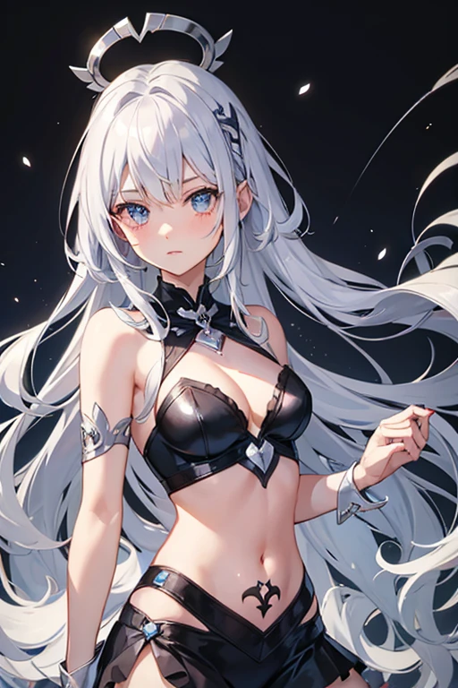 Silver Hair Magical girl Tattered