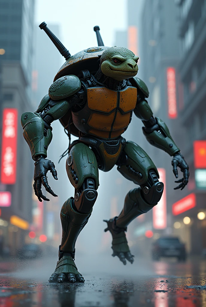 Robot combine ninja turtle
