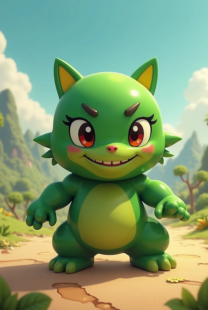minipeka clasroyale y buster de brawlstars en un lamborgini verde