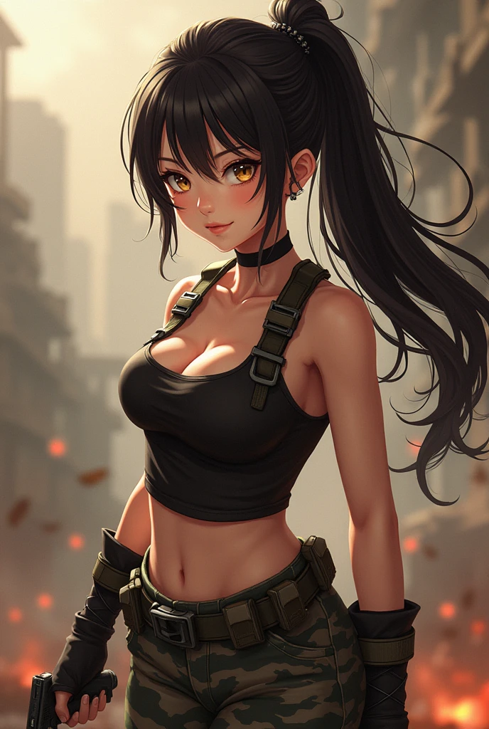 Anime model girl beautiful Rambo girls