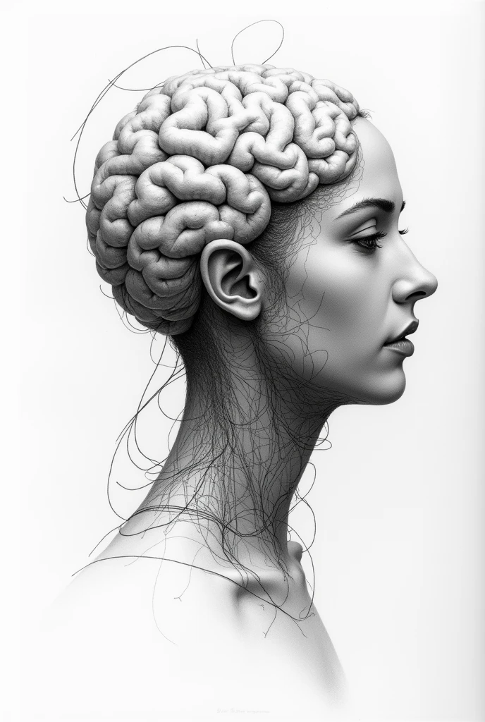 PENCIL ART WORK RELATED TO ARTIFICIAL  INTELLIGENCE 