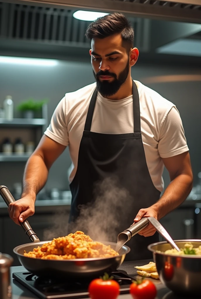 Virat kholi making chicken 