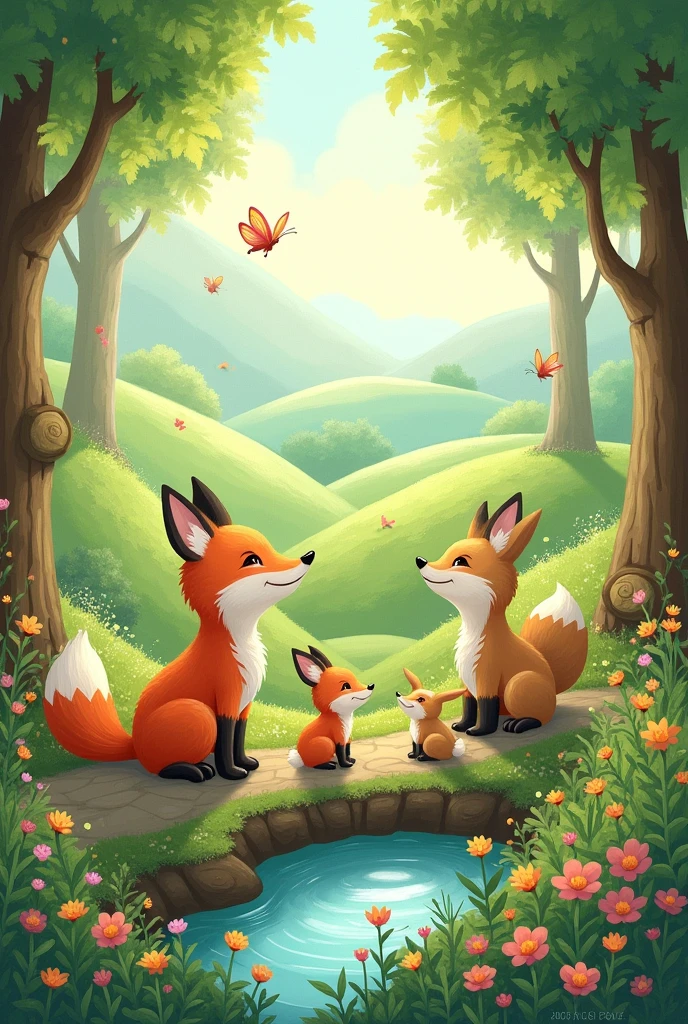 Creative nature for children with very nice animals