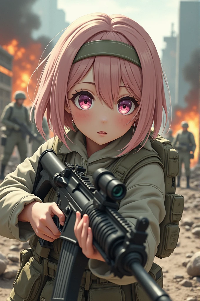 Sweet anime girls Rambo 4K photo