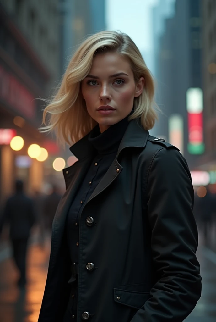 Make a ppf for a blonde female detective youtube channel