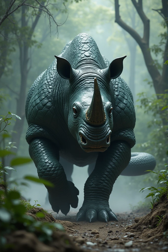 Hybrid of rhino and snake 
