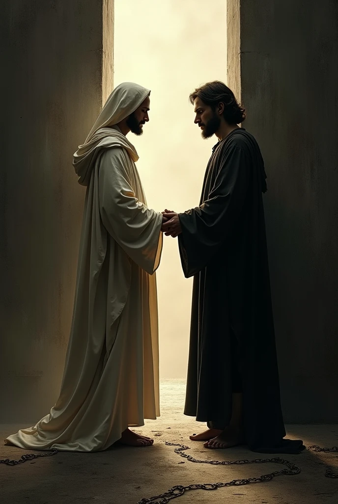 I need an image that represents the following biblical quote: 2 Corinthians 6:14 Do not be unequally yoked with unbelievers.; For what fellowship has righteousness with unrighteousness?? And what communion has light with darkness??