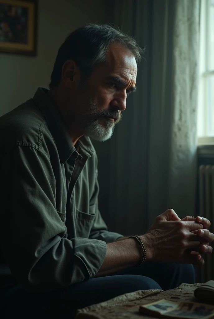 Man suffering with childhood trauma
Doesn't wants to talk with anyone
Live alone

All his traumas are in his mind

