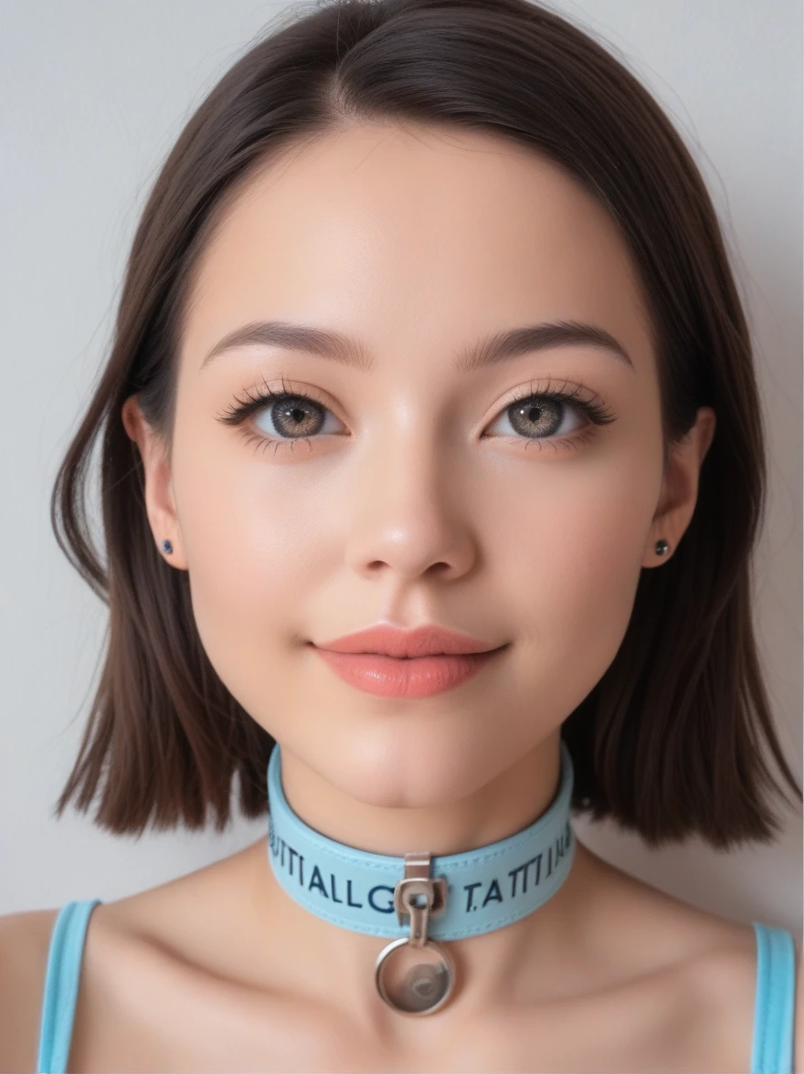score_9, score_8_above, score_7_above, realist lighting, Photo, Photorealist 3girl, by white, collar, (realist:1.6), Photo, (hits:1.1), side view, (method, detailed eyes and body.:1.2), White background, perfect cute face, inventor, turning to look at the viewer, vibrant colors, arrogant smile, choker, parts, shadow, round face, different people, asian