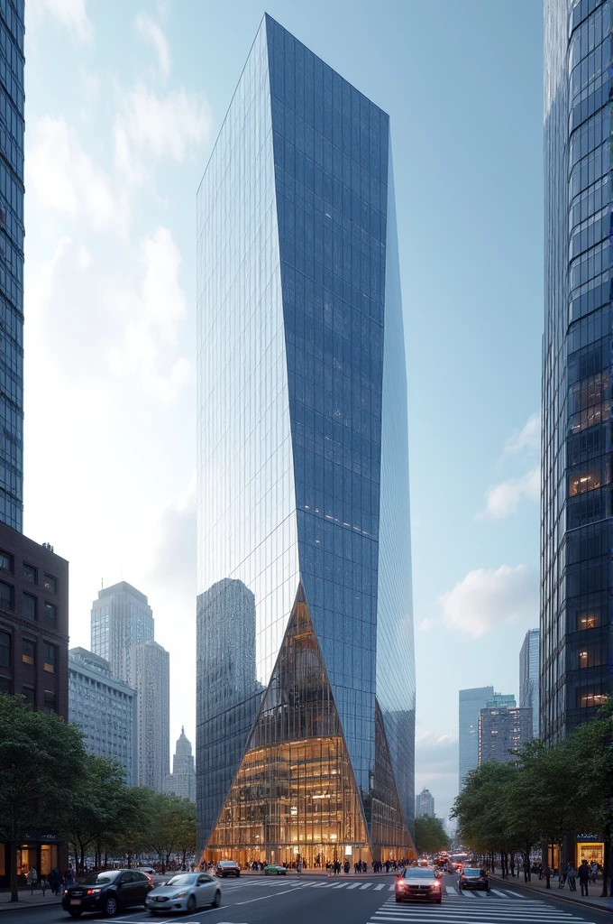 Create the Astrazon company building located in New York