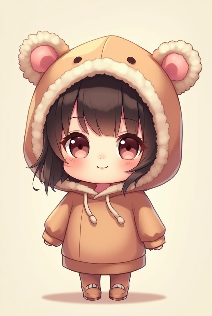 Chibi super cute baby girl hooded costume