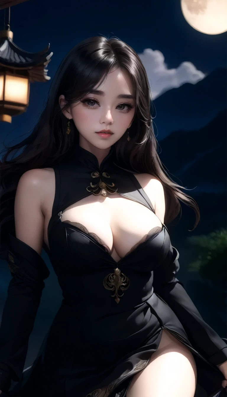 high quality,HD,16K,Sharp Line,1 Girl,fantasy, (Fire Spirits),Pretty Face, Large Breasts, Beautiful legs,In the mountains,Focus Girl,detailed Pretty Face,Detailed clothes,beautiful eyes,Cool,Sexy,Dynamic Angle,穿着华服的神明Strike a pose拍照, Ancient mysterious sexy goddess, Traditional beauty woman, Beautiful female warrior god of war , Beautiful sexy goddess, Gorgeous role-playing, high, Beautiful young girl, Beautiful woman, 华丽Beautiful woman, Complex clothing,Chinese Mystical Aesthetics, Beautiful Asian ancient mysterious girl, Extremely detailed shot of the goddess, Jaw-dropping sexy beauty, Big breasts deep neckline sexy belly button(butt), (bedroom), (Sexy Girls), masterpiece, best quality, Bangs, blush, Chest, clavicle, Eyebrows visible through hair, (Gradient red and gold hair), Jewelry, Long hair,Bright Eyes, ring, (solitary), illustration, fashionable, miss, Strike a pose, background, element, confident, Express, Accessories, majestic, striking, key point, Dynamic poses, ((plump)), (black))Woman in transparent dress,Viewer,(((Full breasts, Keeley University))),Slim waist,(Navel exposed,Bare waist), Long hair, extreme detailed details, 详细的fantasy艺术, Stunning character art, Beautiful and exquisite character art, Beautiful transparent dress, Very detailed, Large Breasts,Chest,Golden ratio figure,Beautiful figure,Ultra wide-angle shooting,Full body shot拍摄,Body close-up,Full body shot,Wearing a pleated tulle skirt,柔和动漫illustration, 柔和的深色background,Fujifilm XT3 Clear focus, f 5.6, High Detail, Clear focus,(Wearing openwork clothing),, (Natural light), (Tempting)translucent, Good velvet quality, Compared, Divine Light,, Silver hair, 天空background, Absolute Strength,Female Shinmei,穿着性感丝绸的Female Shinmei,,Large Breasts,Chest,Golden ratio figure,Beautiful figure,Ultra wide-angle shooting,Full body shot,Body close-up,Full body shot, Wearing a tulle dress, Model shooting style, Large Breasts,饱满Chest,Golden ratio figure,Beautiful figure,(Extremely detailed CG 8k wallpaper unit), The most beautiful artistic photos in the world, , 8K 超HD, ) on the beach,Sexy lazy posture,Sexy seductive expression,best quality,masterpiece,Ultra-high resolution,(Practical:1.4),original photo,Ultra-high resolution