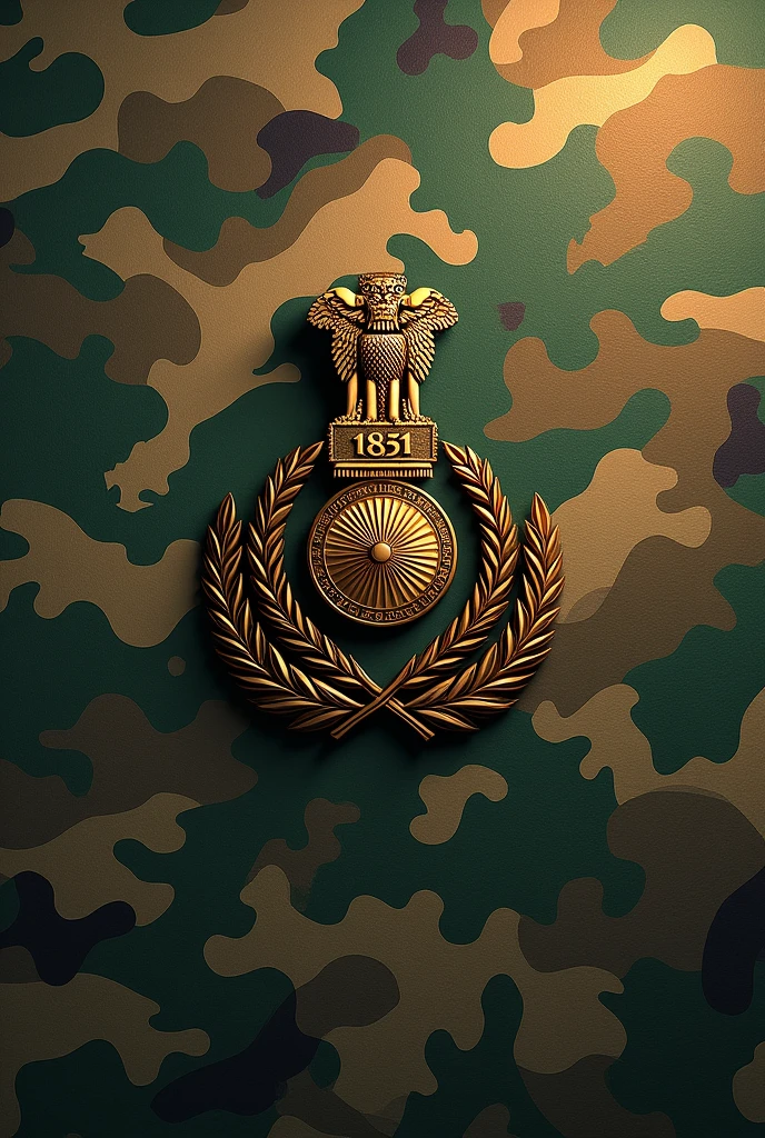 Indian army camouflage wallpaper with balidaan batch