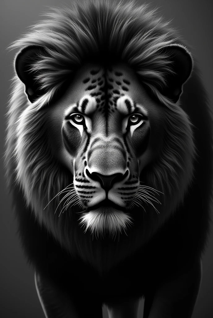 This exquisite and breathtaking masterpiece、Showcasing the stunning beauty of the majestic lion in all its grandeur。High-resolution artwork、Huge, 大型Black lionに特徴的な優雅な犬歯、The fur is also carefully drawn..。Black lion'Expressive eyes、As if to convey the spirit of love of the king of the jungle.、Engage your audience、Shining with warmth and serenity。This wonderful piece is、A testament to artistic talent and dedication.。 This modern masterpiece、Rendered in highest quality and 8K resolution、that'It's worth being surprised。(Artist Credits)