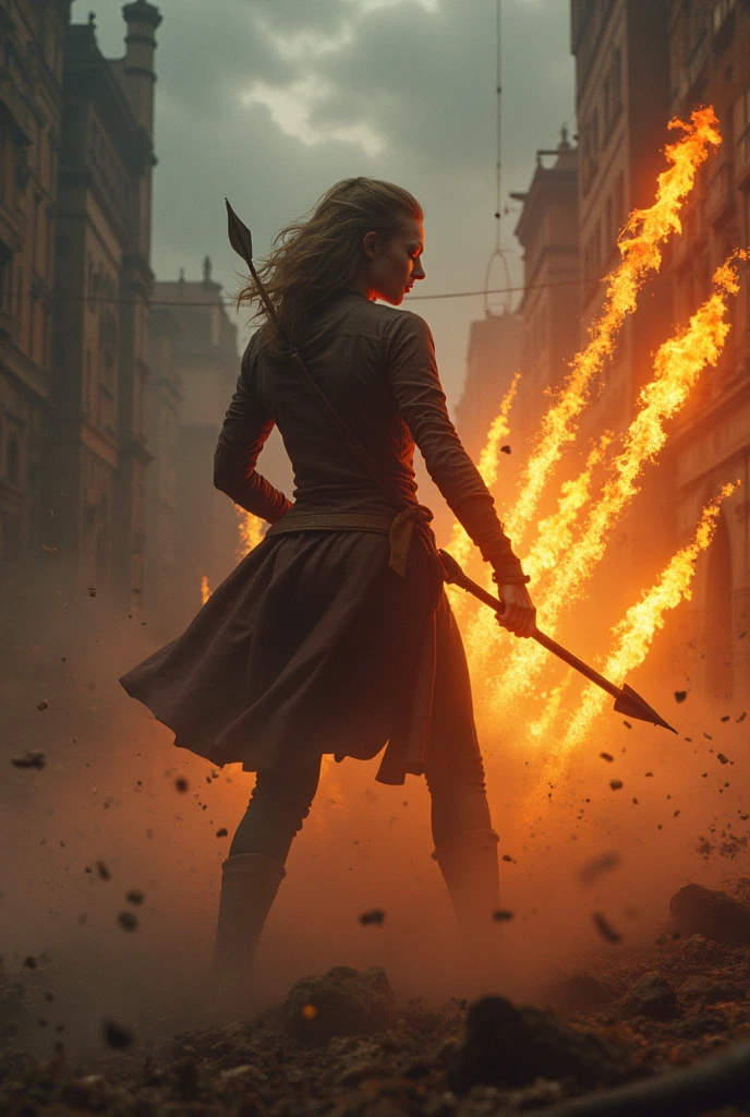 Flying hot arrows about to hit someone's buttocks