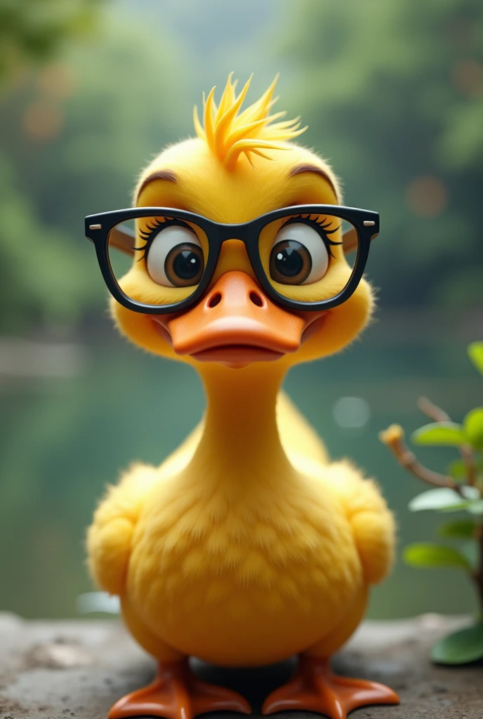 duck with glasses 
