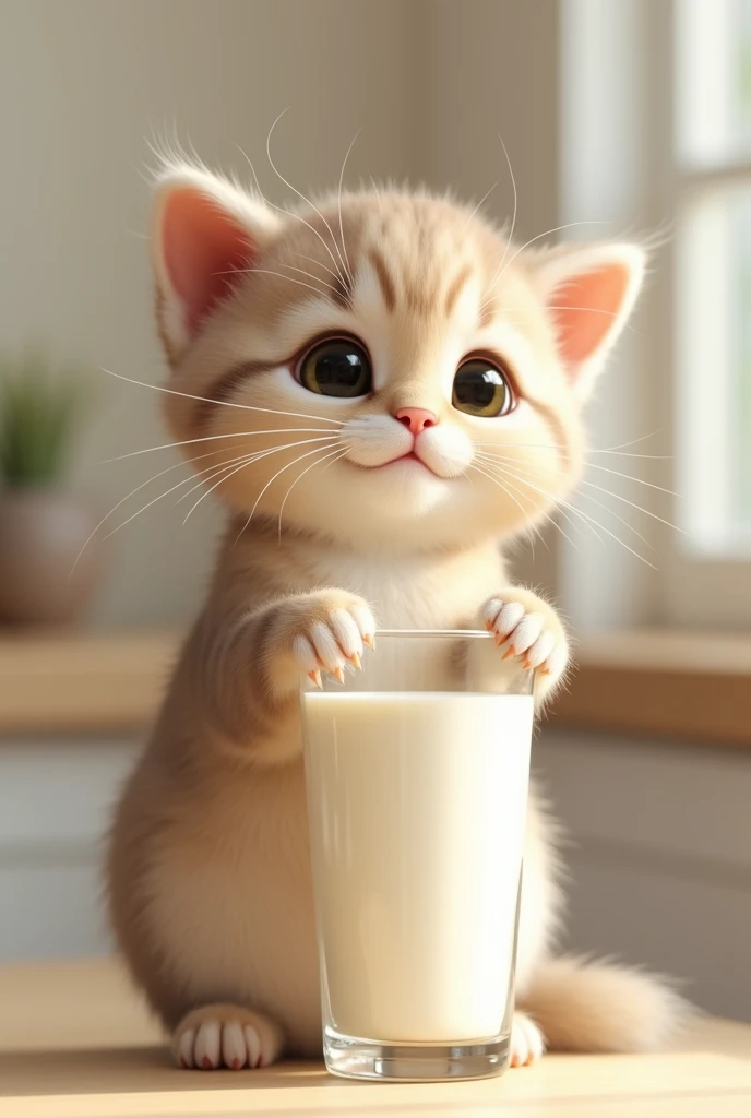 Cat drink milk