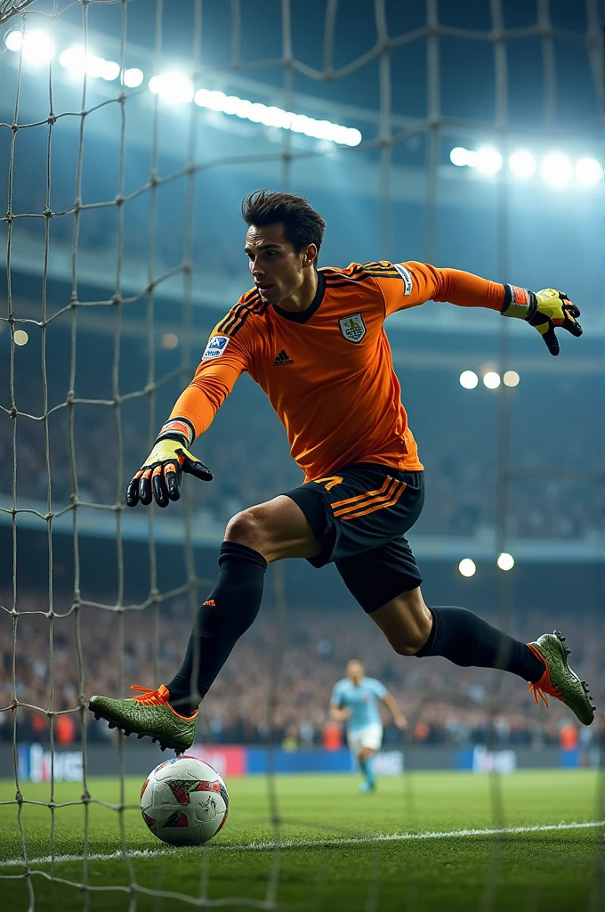 Emili??? Martinez stopping penalties with Adidas predator gloves