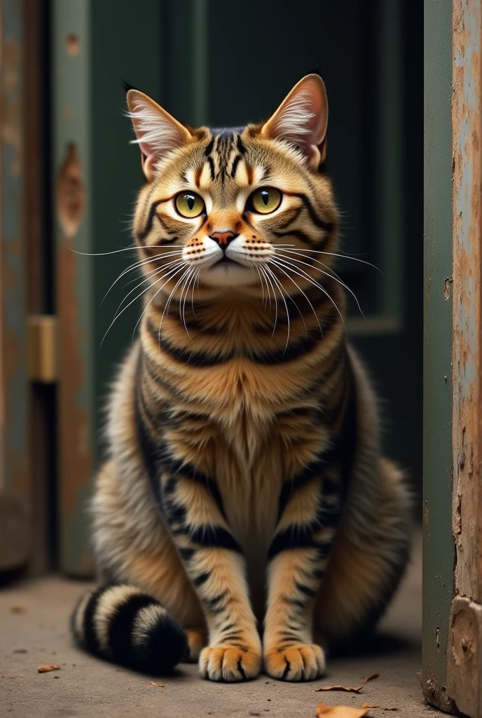 Un chat militaire musclé quitte sa maison laissant derrière lui sa femme (qui est une chatte enceinte) en larme , pour aller à la guerre