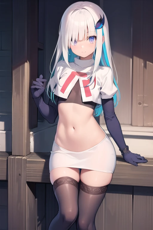 (Highest quality, 8k, masterpiece :1.3),Kaede Higuchi,vtuber, One woman,,Silver Hair,nsfw,,Voluptuous body,Armlock,Sex with an invisible man,M-shaped legs,