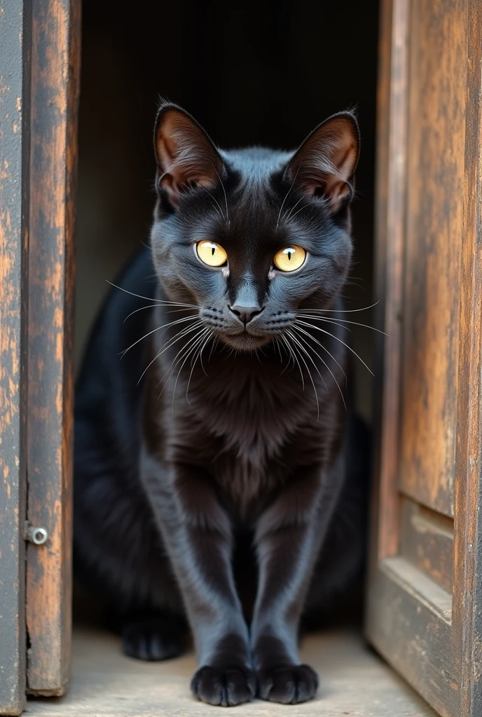 Un chat militaire musclé quitte sa maison laissant derrière lui sa femme qui est une chatte enceinte en larme , pour aller à la guerre
