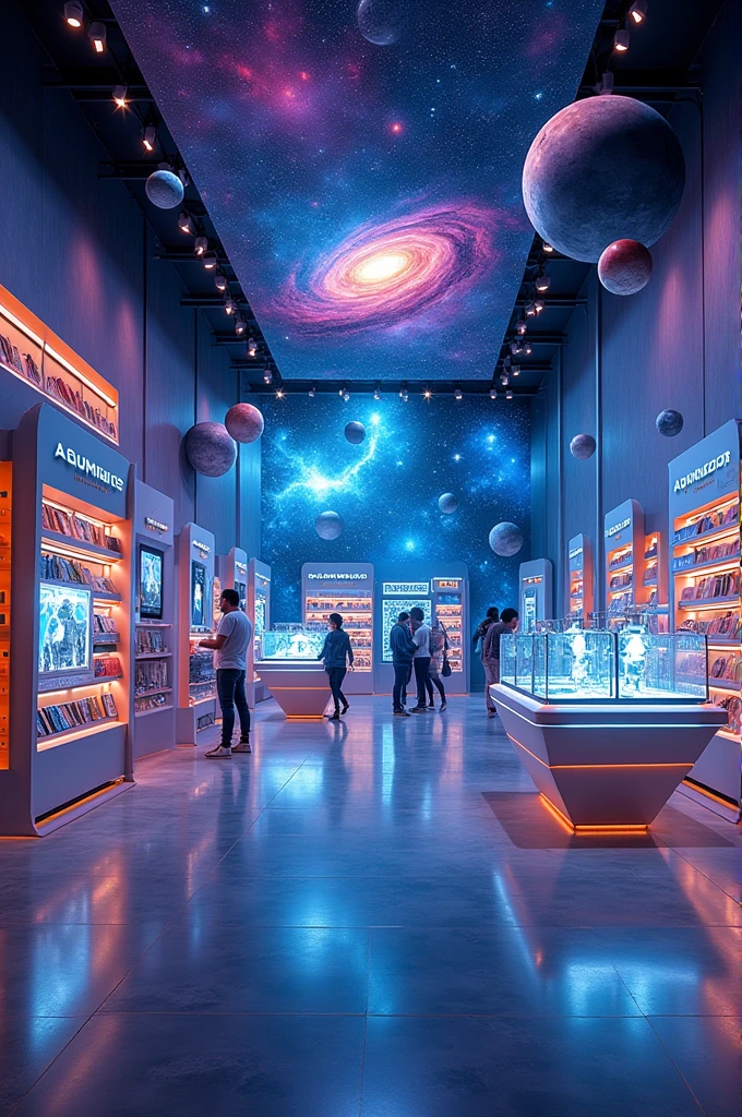 Create a space-themed mobile accessories store