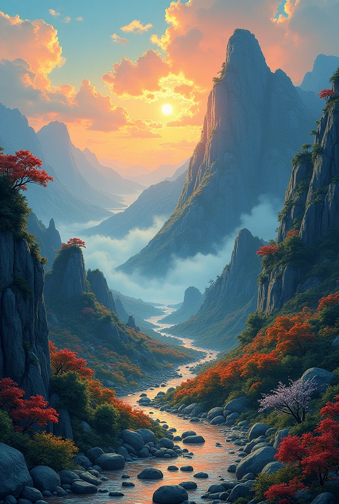 create a ai art landscape with name  stifan uncle 