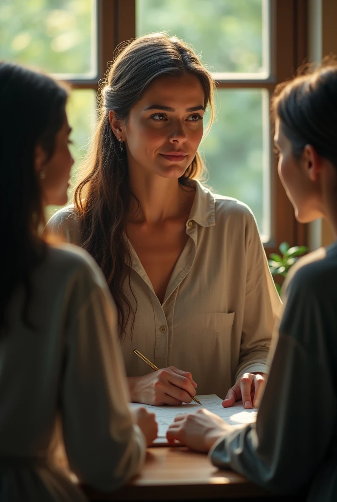 Woman teaches everything