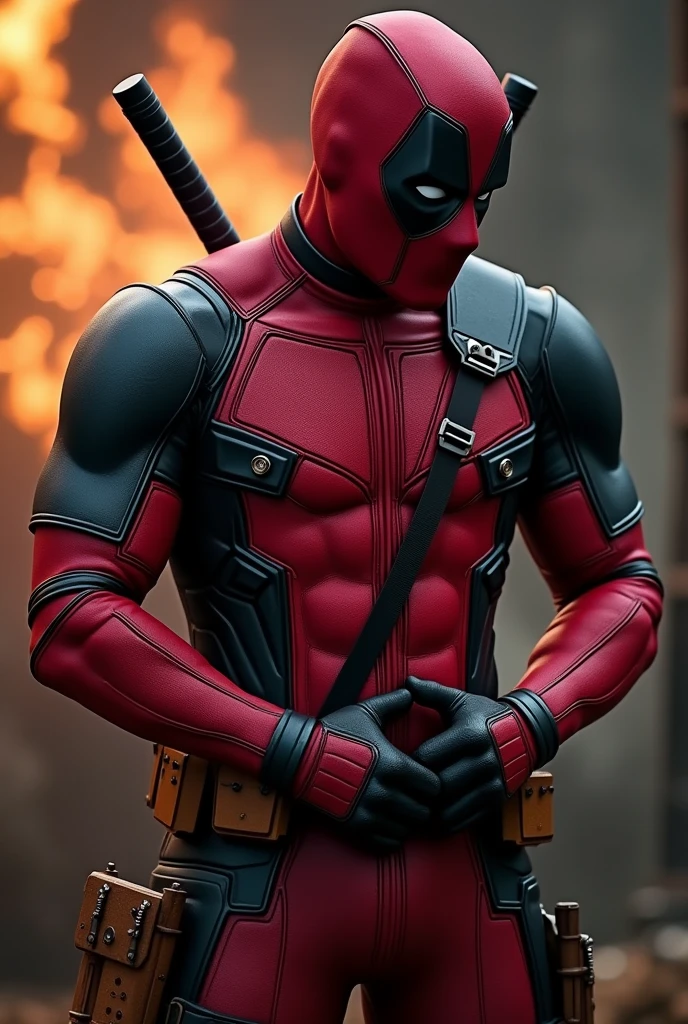 Deadpool masturbating