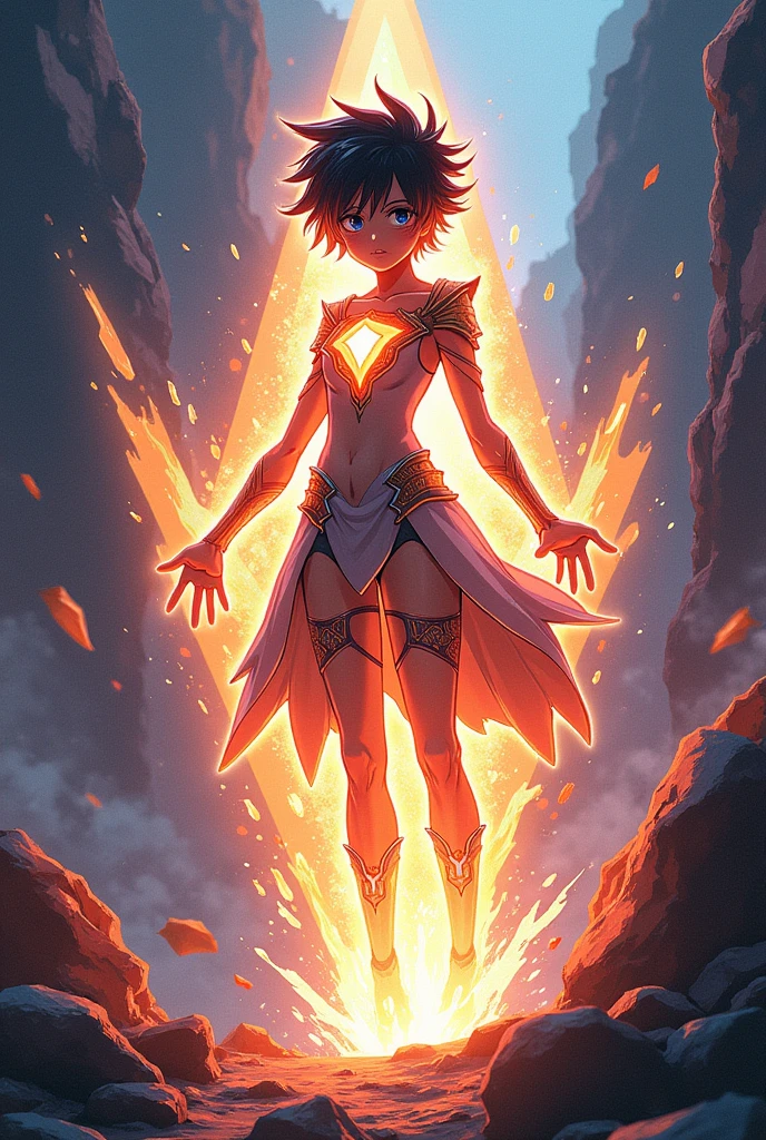 A mineral called "evolutionary diamond" that can grant powers. Make it in anime form or in manga form