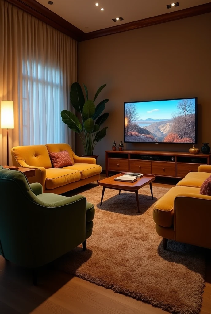 Furniture for a TV room imitating furniture from the 90s