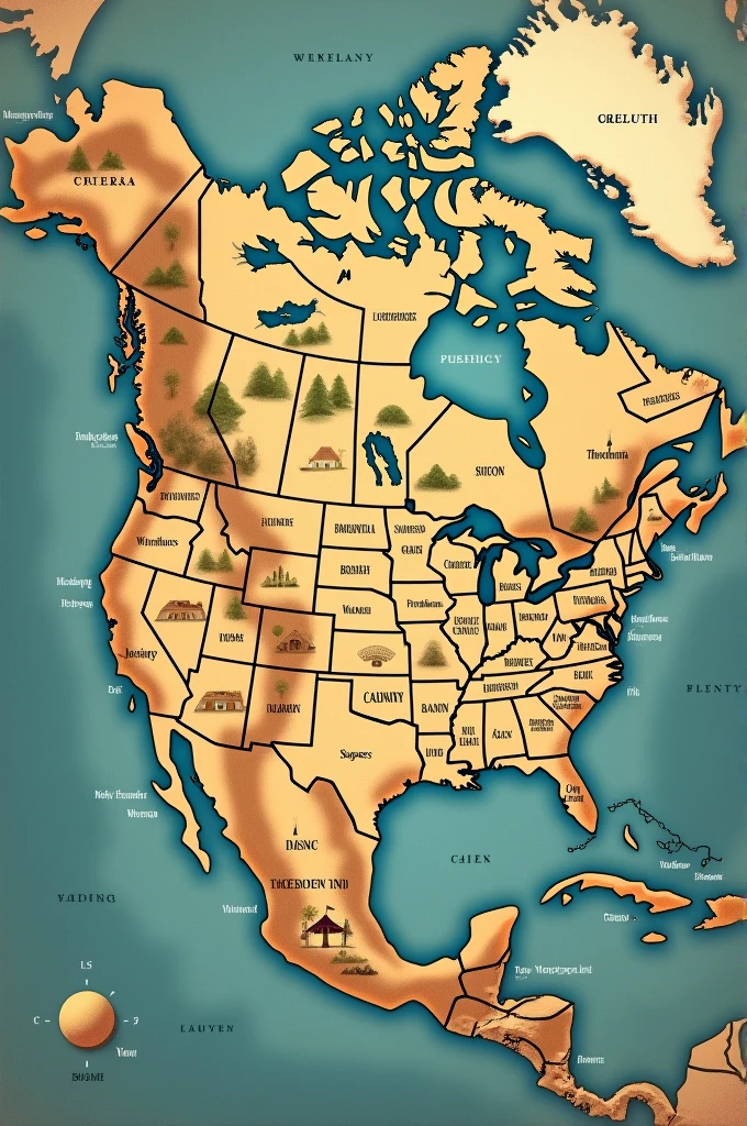 Western country map