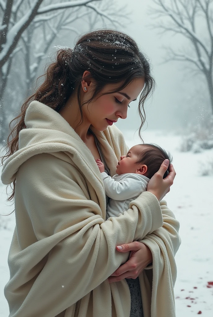 Create a cute Frozen baby photo in her arms