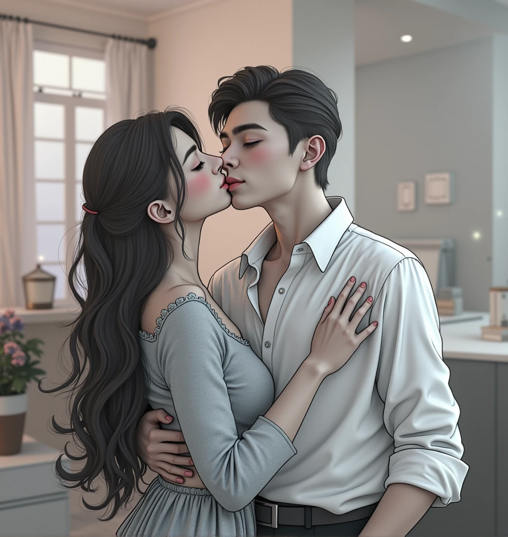 To make these person kiss each other