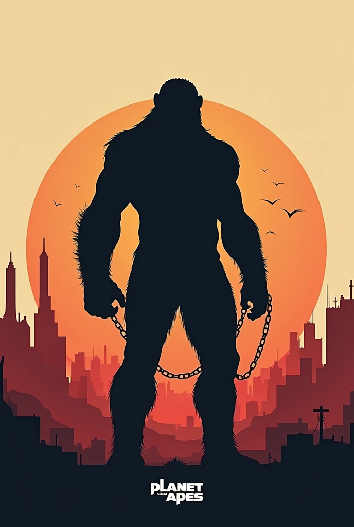 kingdom of the planet of the apes minimalist posters